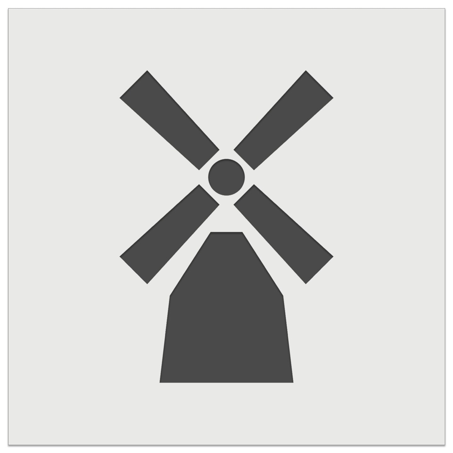 Windmill Netherlands Holland Wall Cookie DIY Craft Reusable Stencil