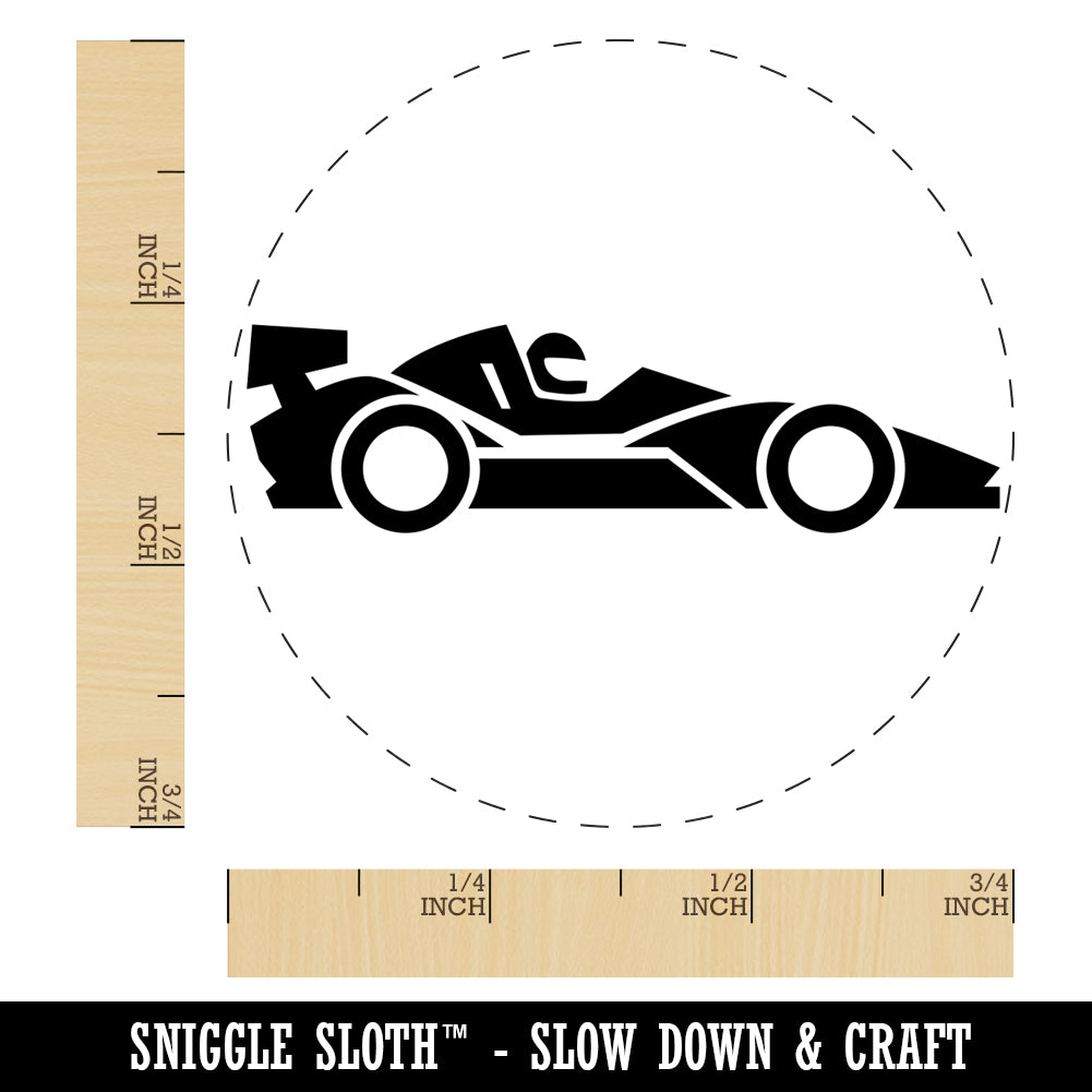 Racing Car Racecar Vehicle Automobile Self-Inking Rubber Stamp for Stamping Crafting Planners