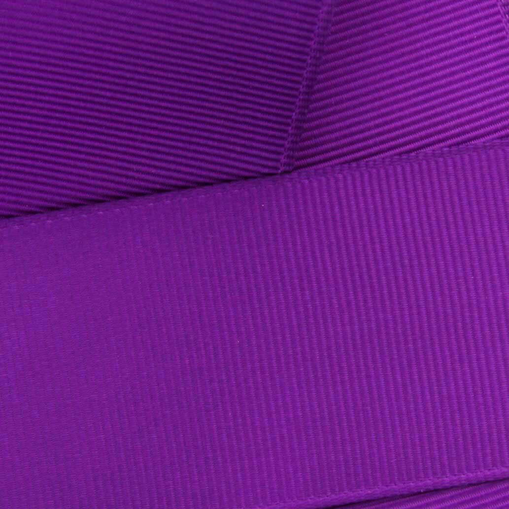 3&#x22; Grosgrain Ribbon Solid 467 Ultra Violet 3yd
