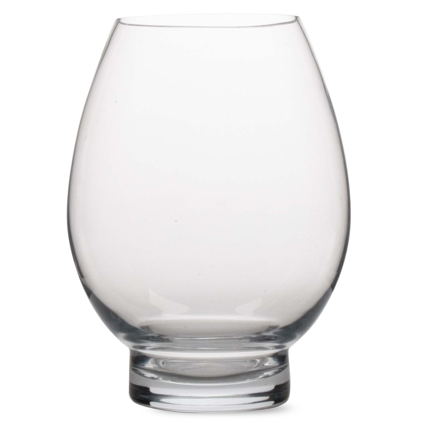 Large Clear Glass Lotus Hurricane, 4.5L x 4.5W x 10.0H inches