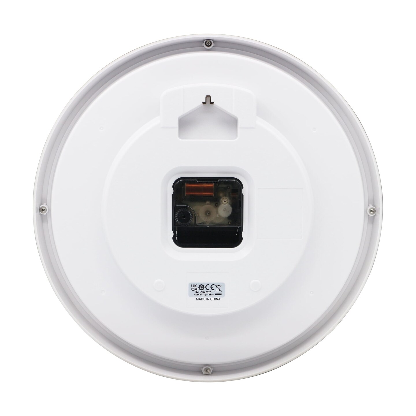 Seiko 12&#x22; Kuota Round Wall Clock - Golden Color Frame, Analog, Quartz, Battery Operated