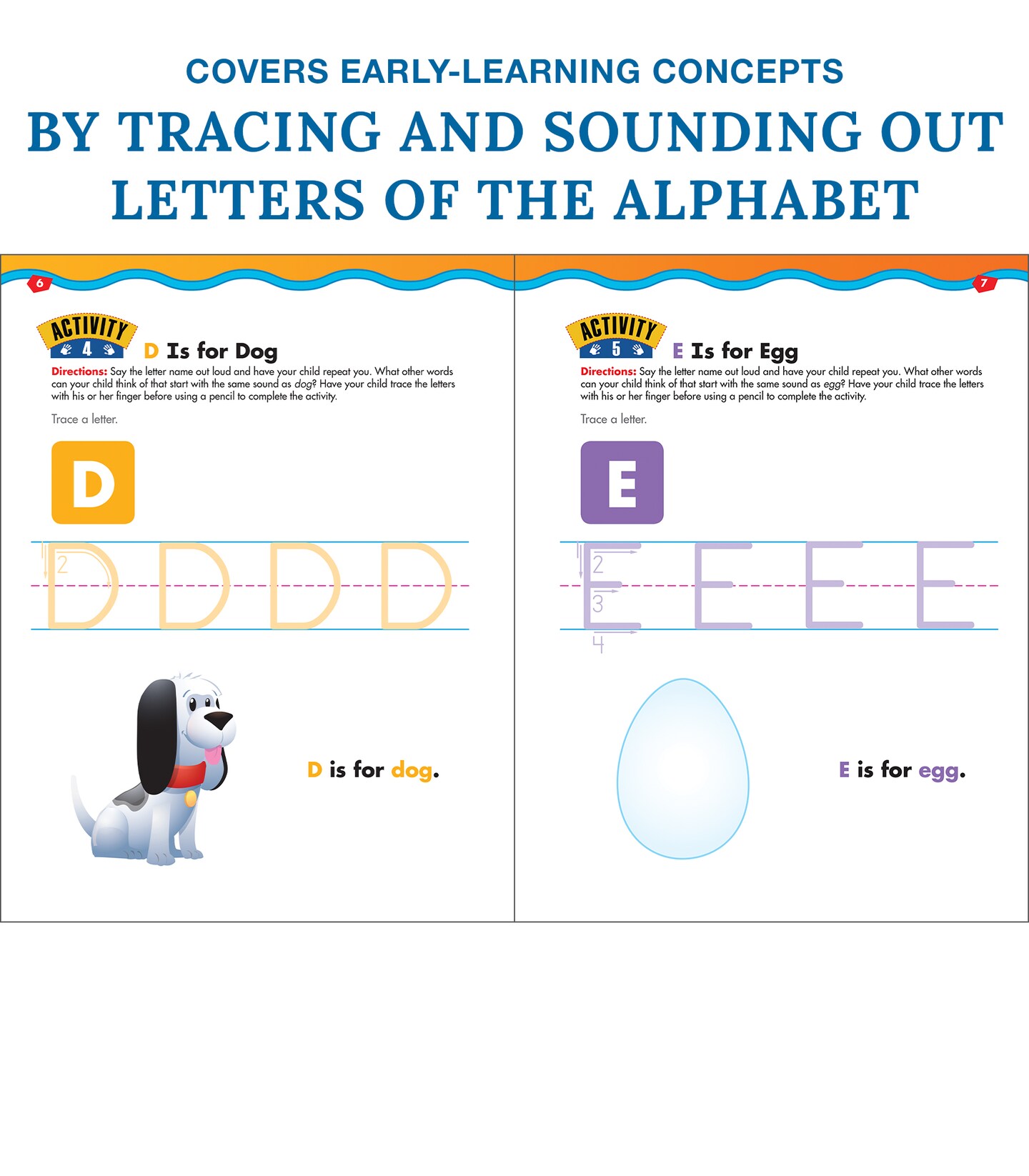 Carson Dellosa Trace Letters Handwriting Workbook for Kids Ages 3+, Preschool &#x26; Kindergarten Handwriting Practice, Letter Tracing &#x26; Sound Recognition Skills (Big Skills for Little Hands&#xAE;)