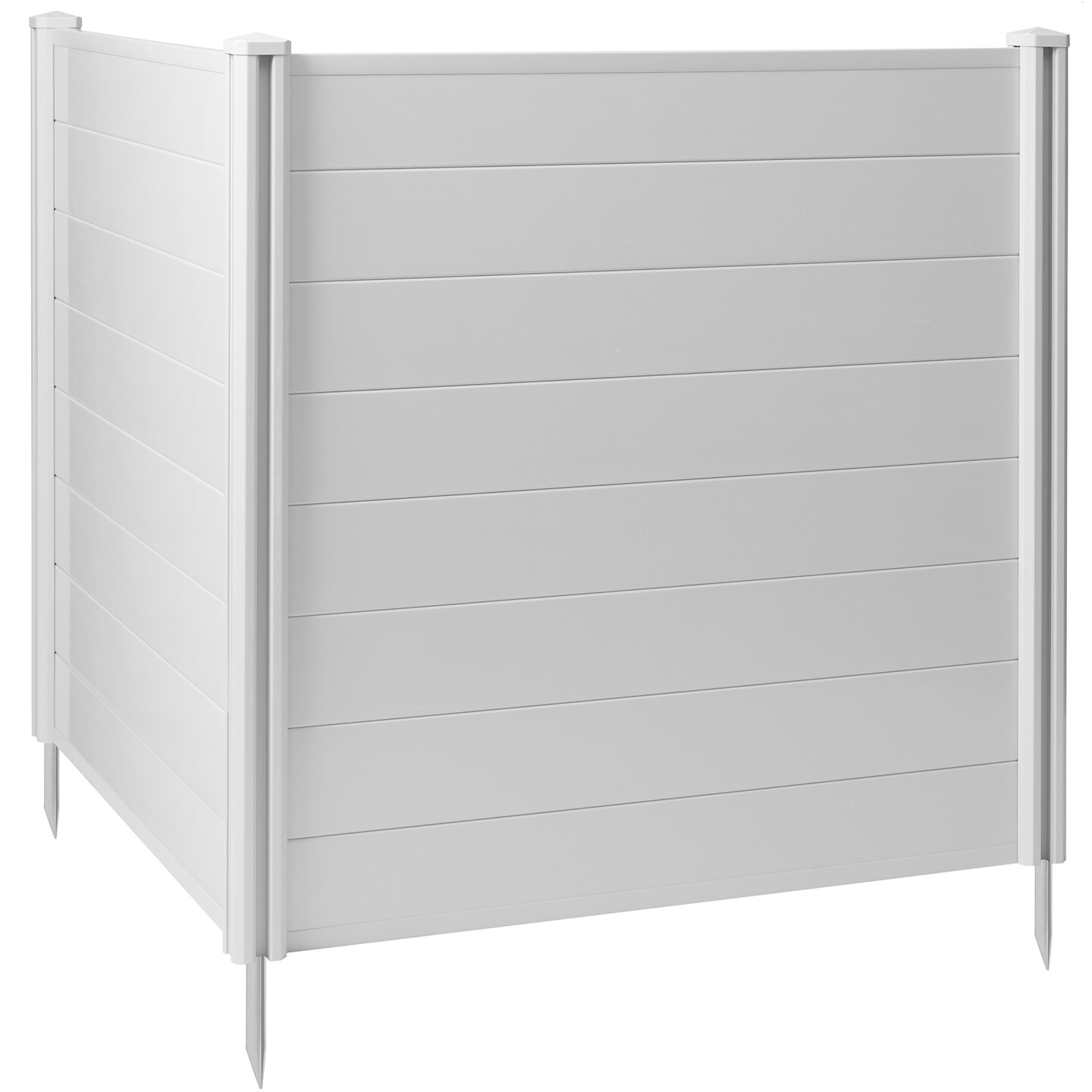 Casafield Privacy Screen - Outdoor Vinyl Fence Panel Enclosure for AC / Trash Bins / Pool Equipment