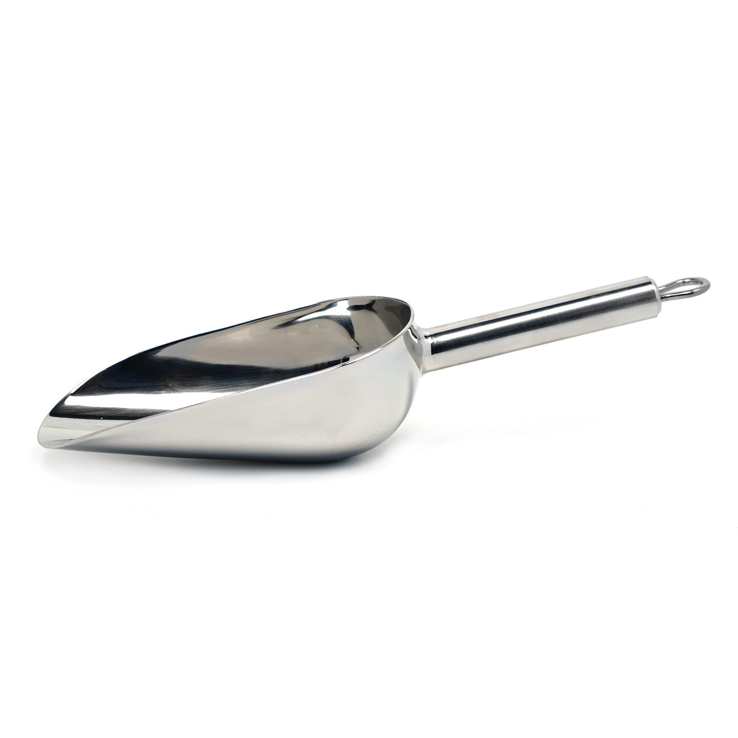 Contemporary Home Living Stainless Steel Large Measuring Scoop - 10"