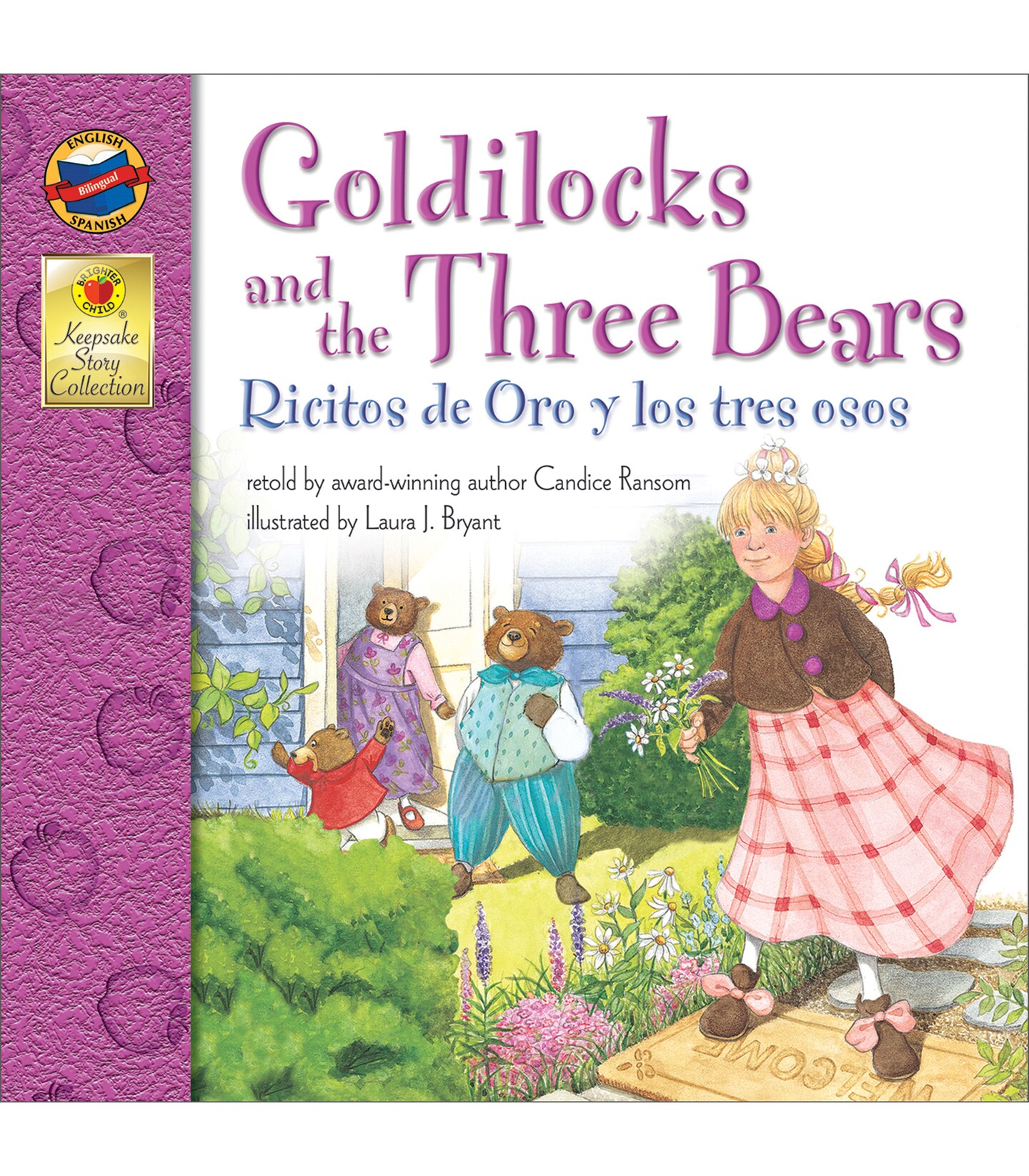 Carson Dellosa Ricitos de Oro y los tres ojos (Goldilocks and the Three Bears), Bilingual Children&#x2019;s Book Spanish/English, Guided Reading Level I