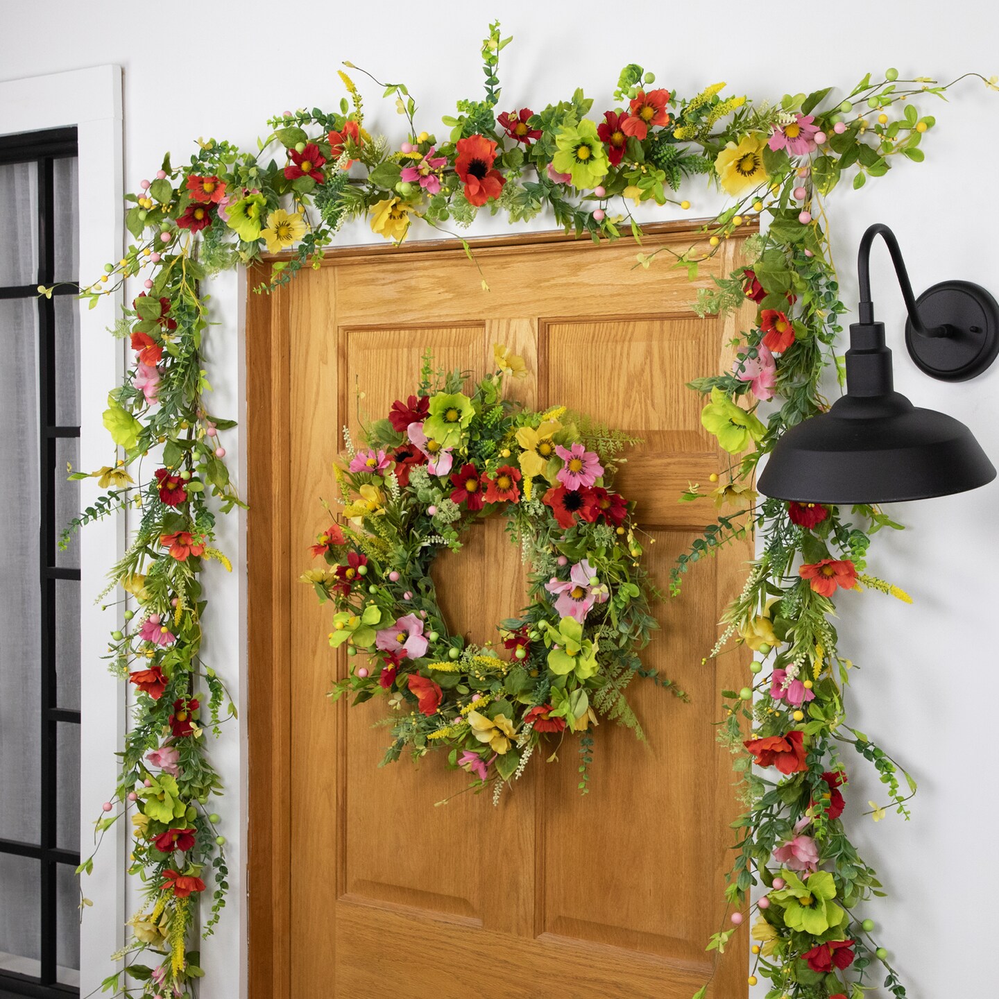 Northlight Poppy and Eucalyptus Garland - Thumbnail 2