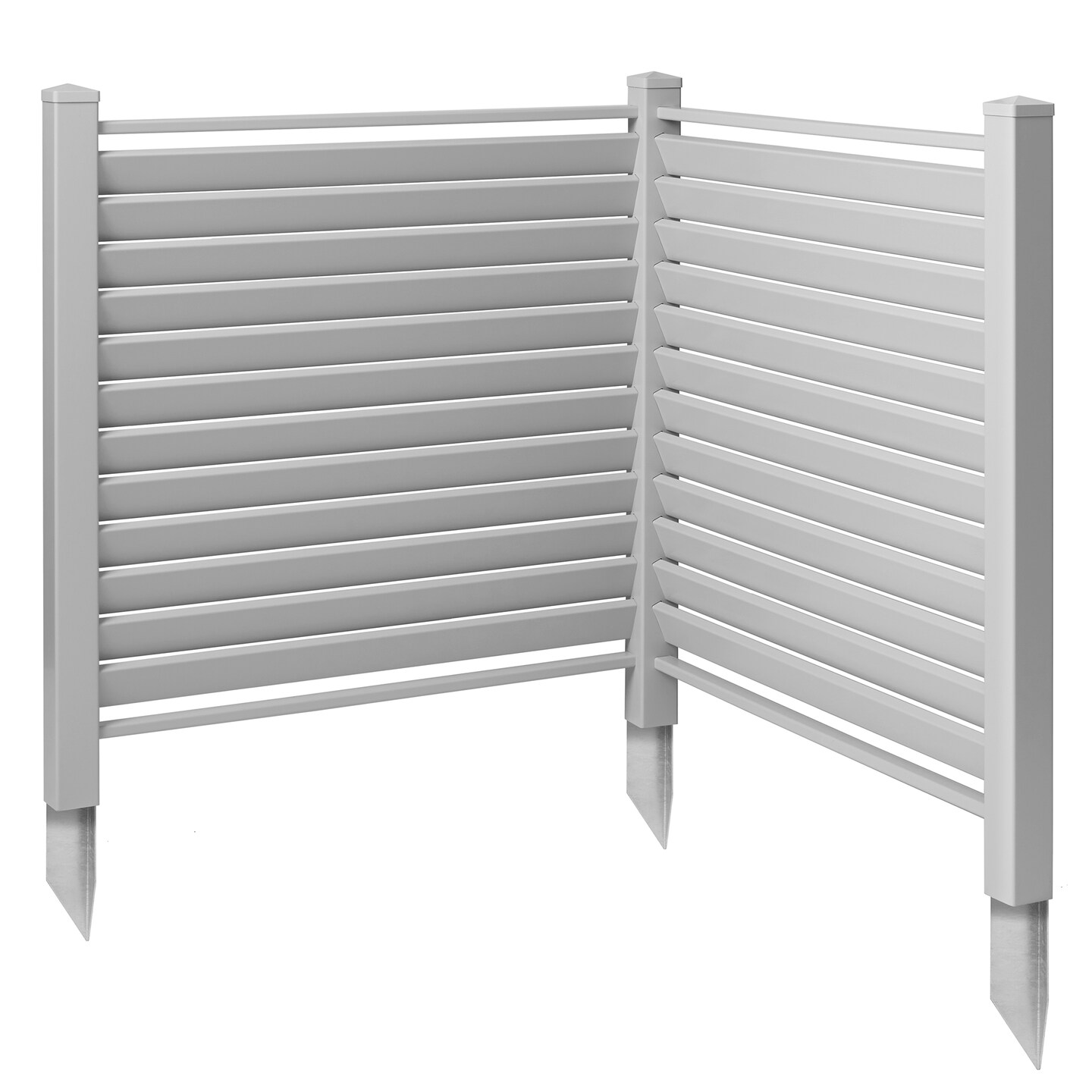 Casafield Privacy Screen - Outdoor Vinyl Fence Panel Enclosure for AC / Trash Bins / Pool Equipment