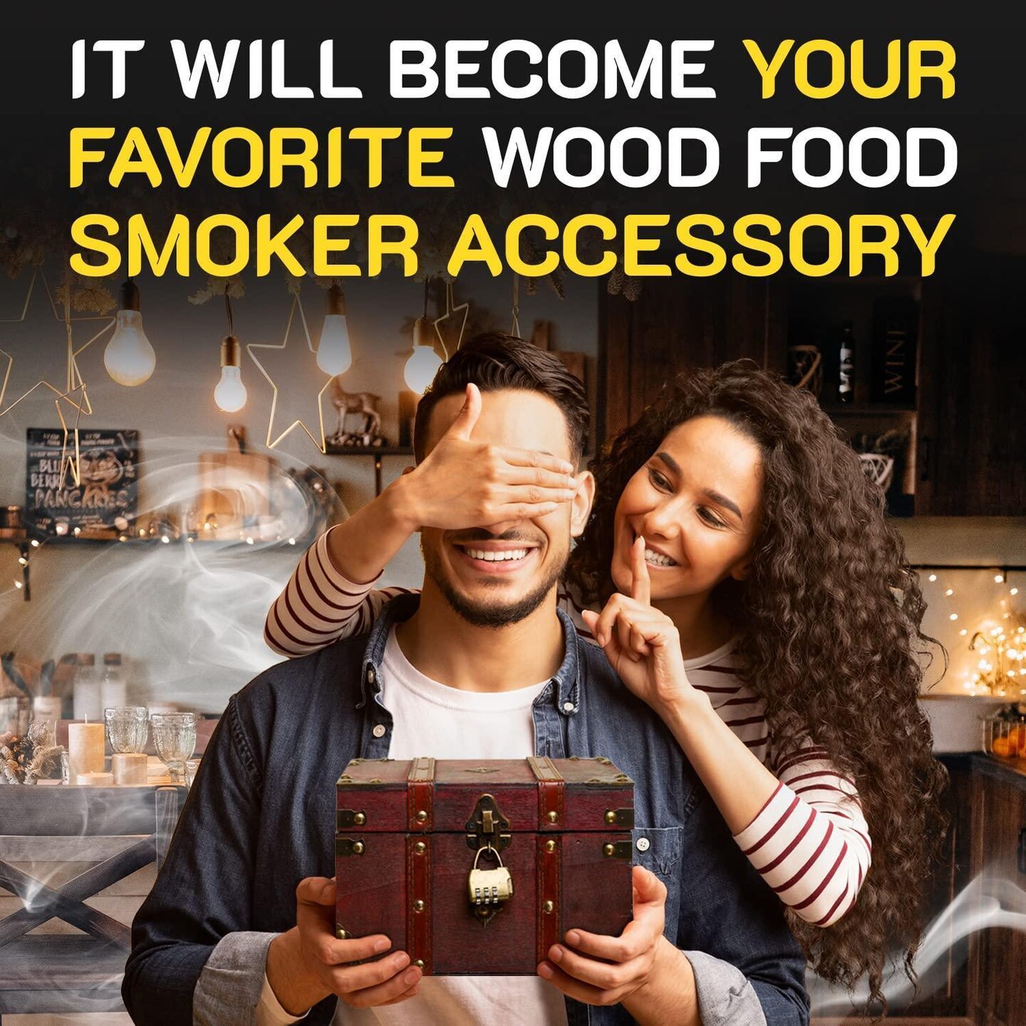 Smoking Gun Wood Smoke Infuser Box  Smoking Box for Smoker Machine  Cold Smoke for Food and Drinks (Smoking Gun and Accessories NOT INCLUDED)