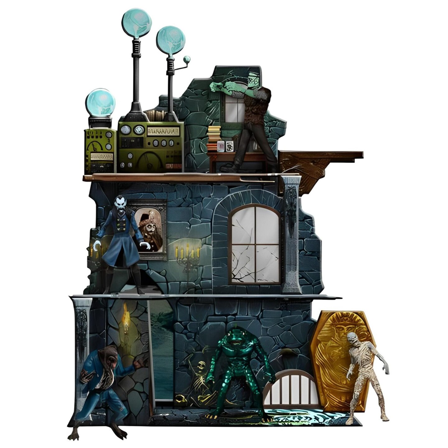 5 Points Mezco&#x2019;s Monsters Tower of Fear Deluxe Boxed Set