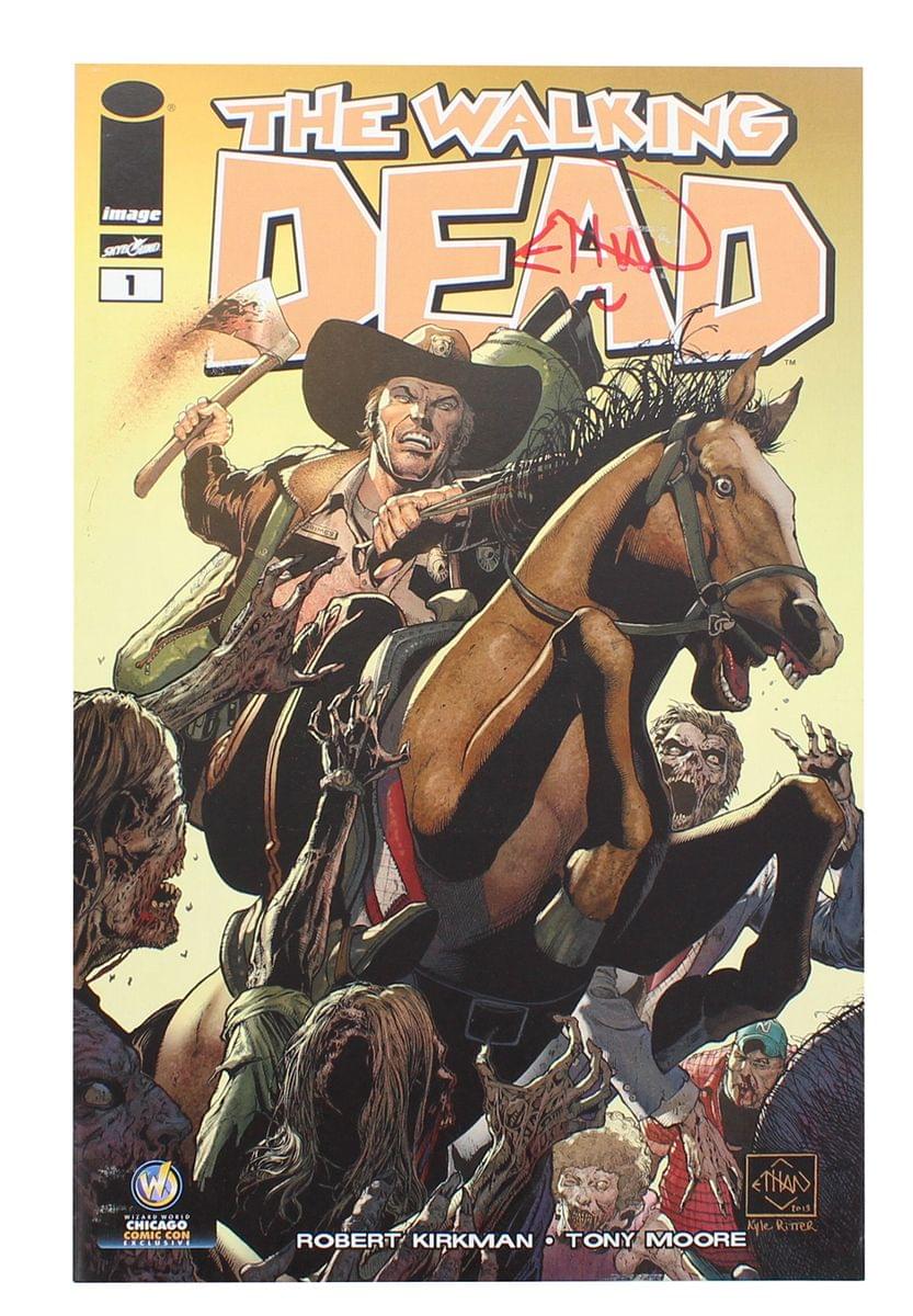 Image Comics The Walking Dead #1 | WW Chicago Color Cover | AUTOGRAPHED - Ethan Van Sciver