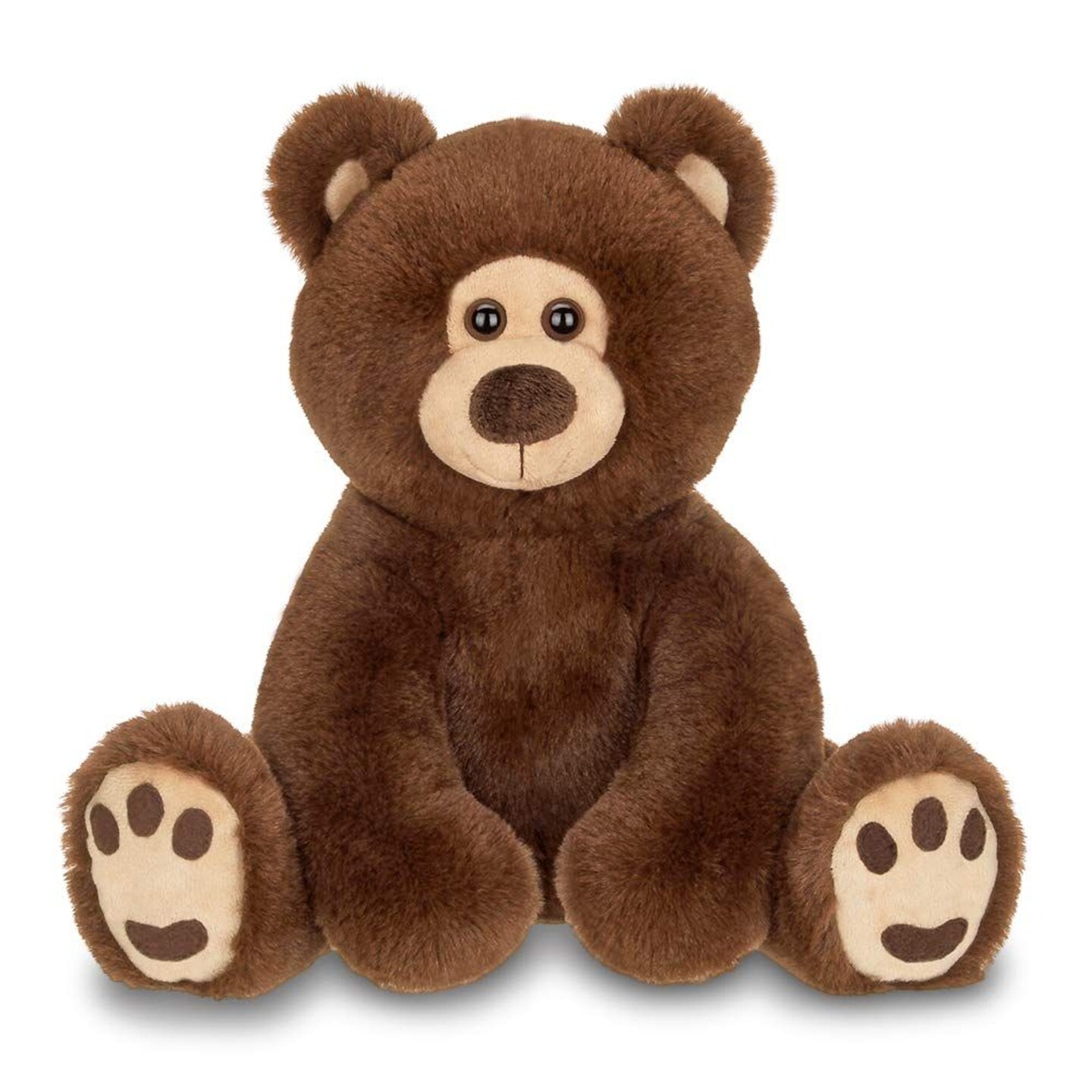 Bearington Barnaby Chocolate Brown Plush Stuffed Animal Teddy Bear, 15 inches