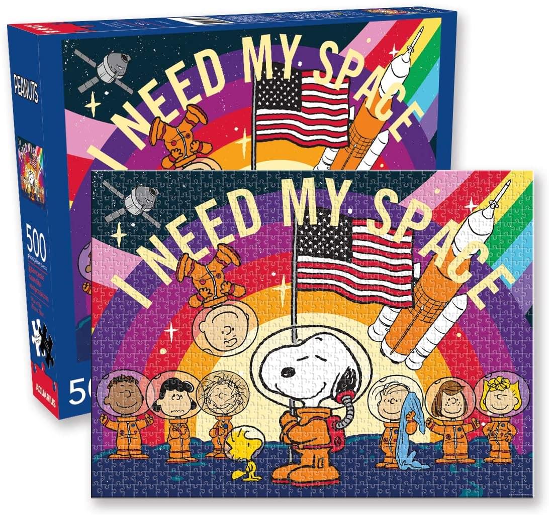 Peanuts Snoopy in Space 500 Piece Jigsaw Puzzle