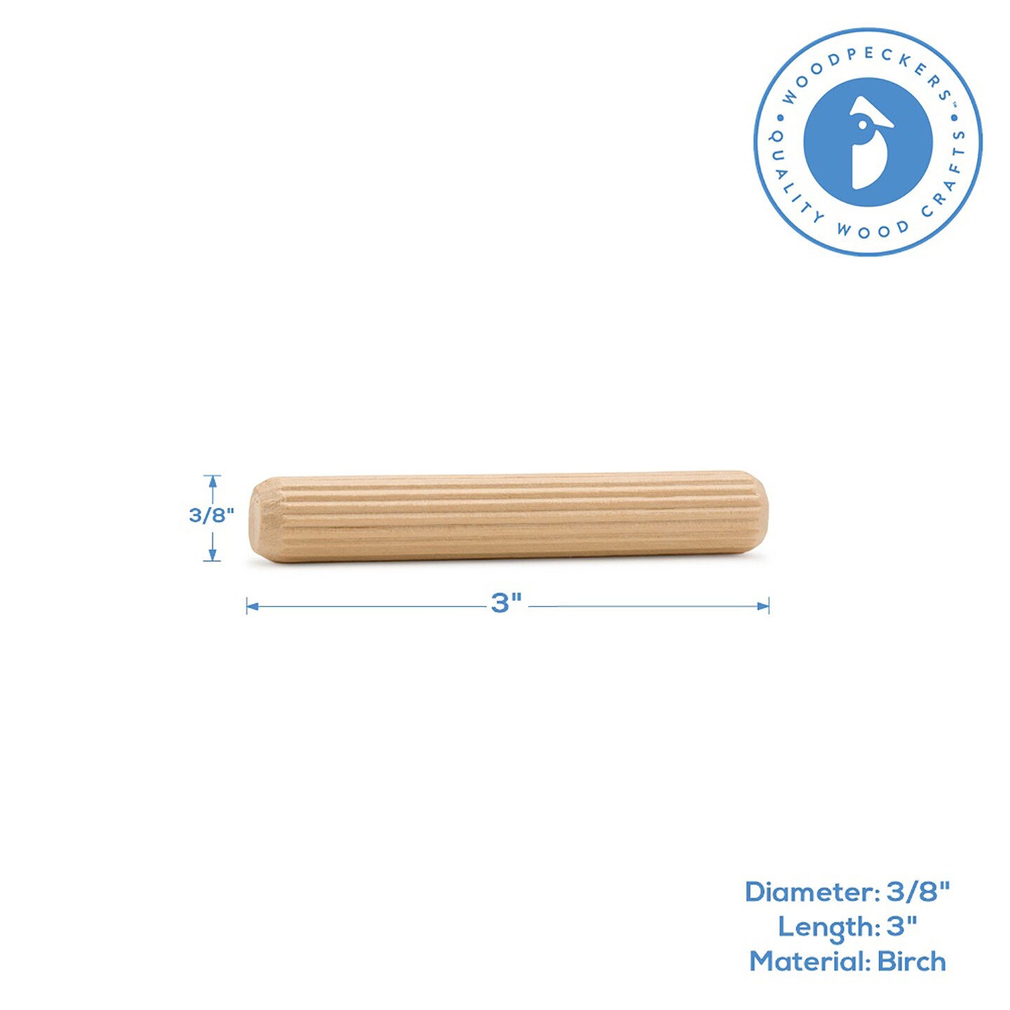 Wood Dowel Pins, Multiple Sizes, for Furniture & Crafts|Woodpeckers