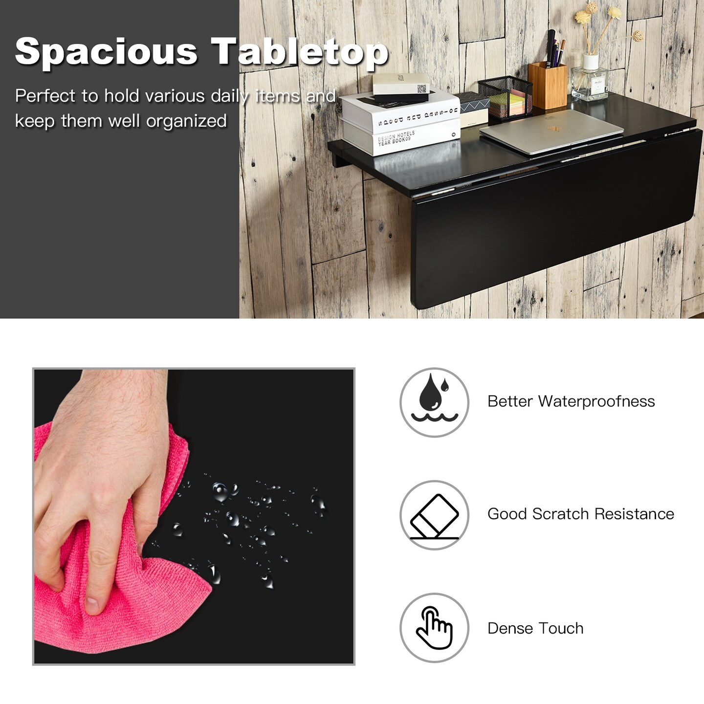 Wall Mounted Folding Table for Small Spaces