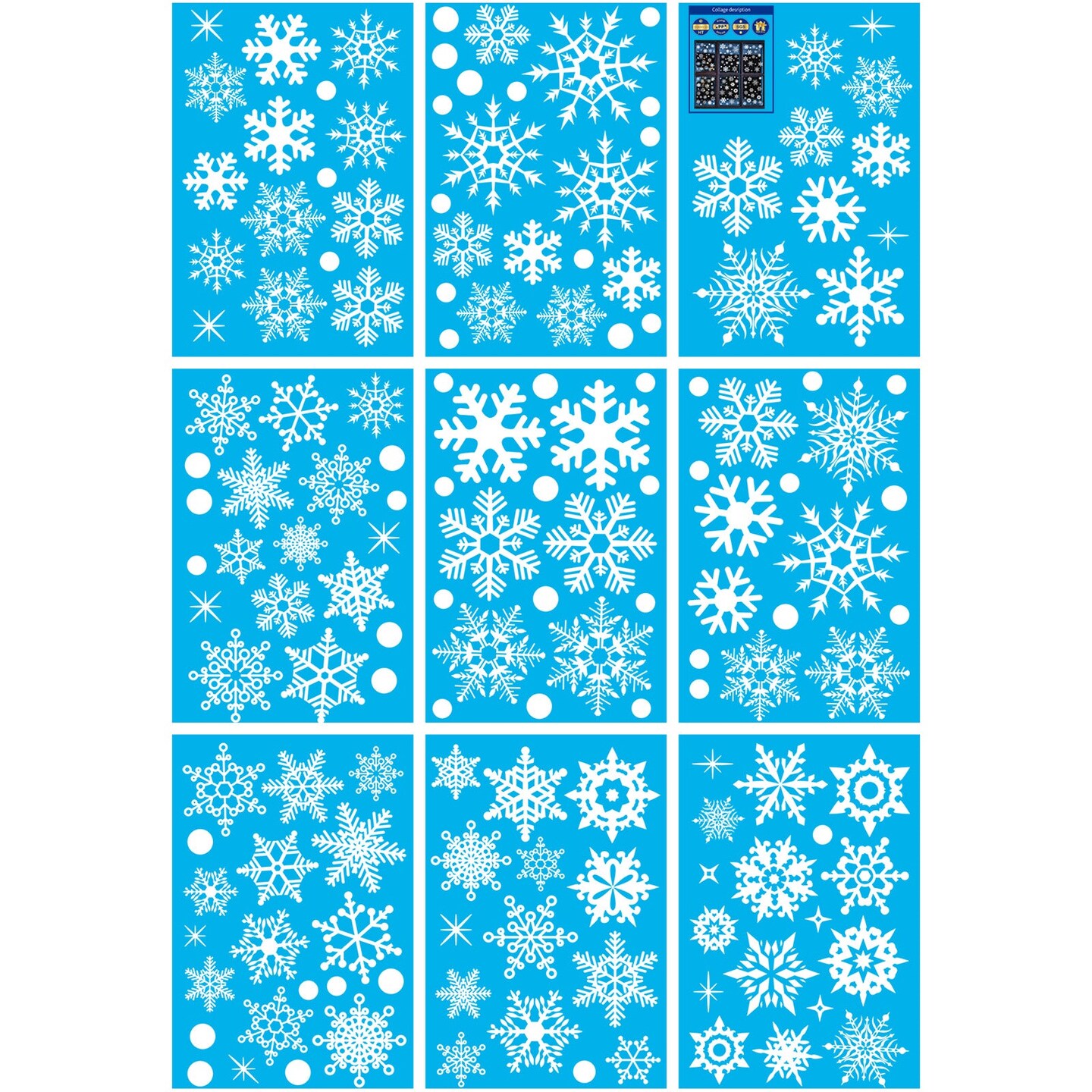 Snowflake Stickers Decals, Christmas Sticker Window
