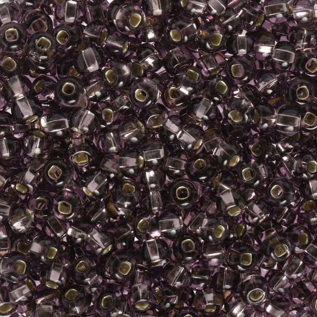 John Bead Czech Glass Seed Beads 6/0 Metallic Silver Beads for Jewelry  Making Crafts, 23g Vial