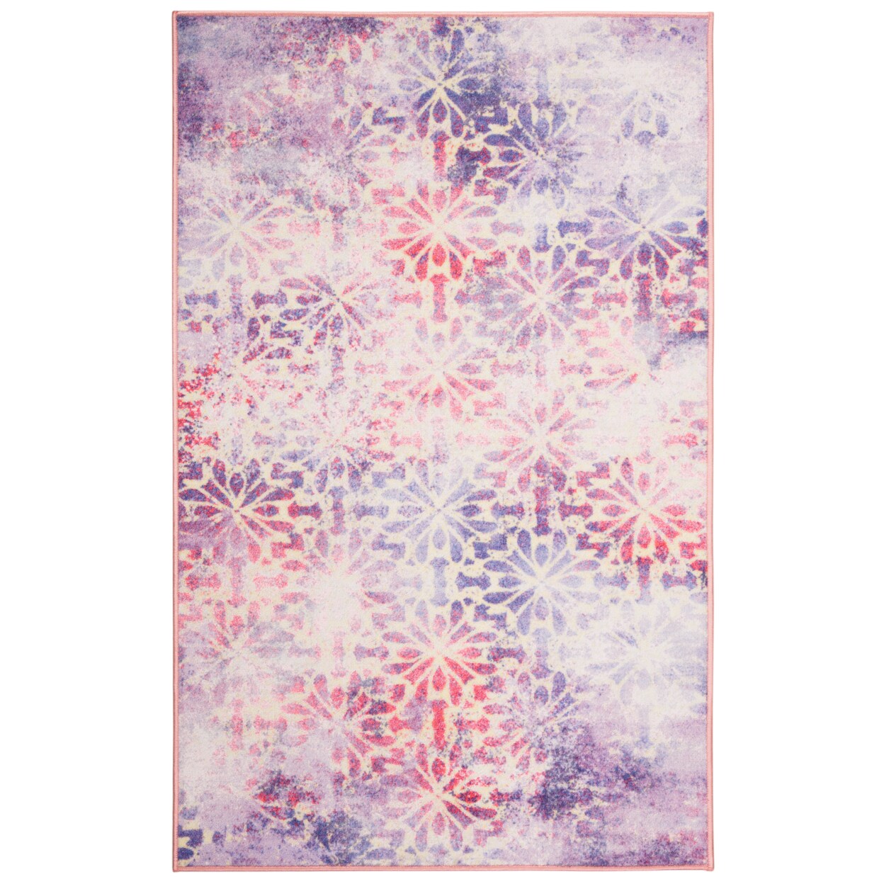 Safavieh Dsn531V Disney Rugs Purple / Pink Area Carpet Shag Kids Room Bedroom