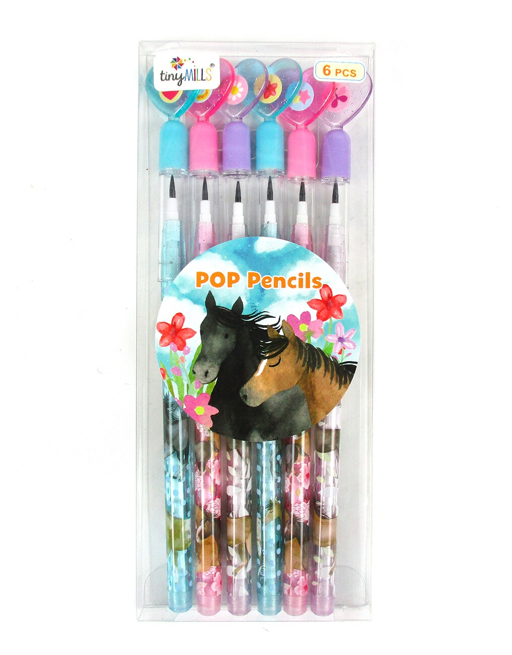 Horse and Pony Truck Multi-Point Pencils - 6 Pcs Pack