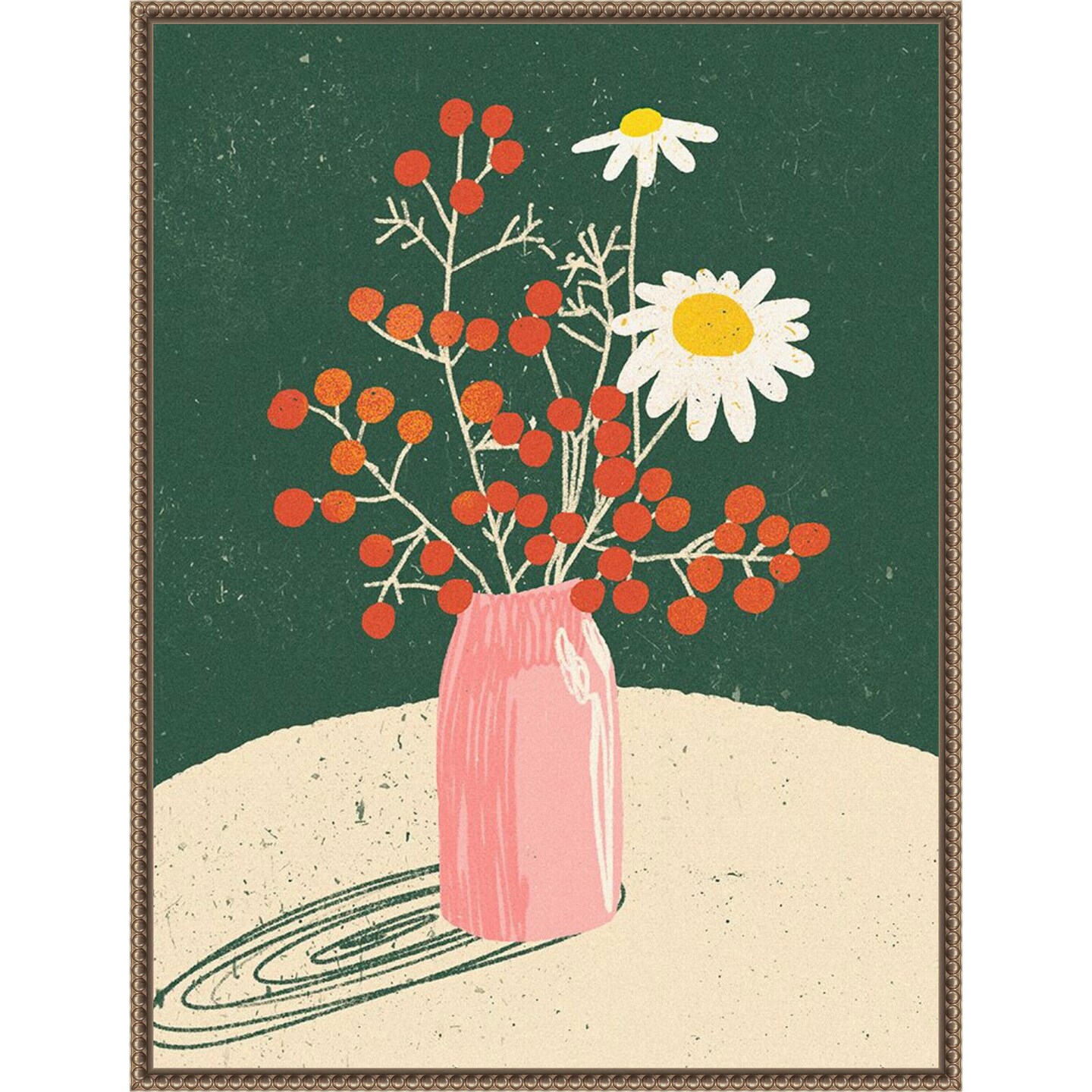 Vase Floral by Incado Framed Canvas Wall Art