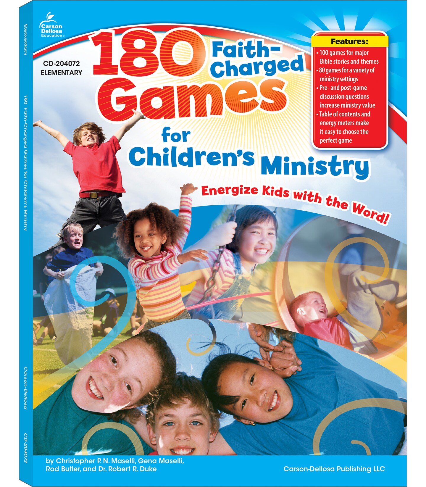 Carson Dellosa 180 Faith-Charged Games for Children&#x2019;s Ministry, Grades K - 5 Resource Book