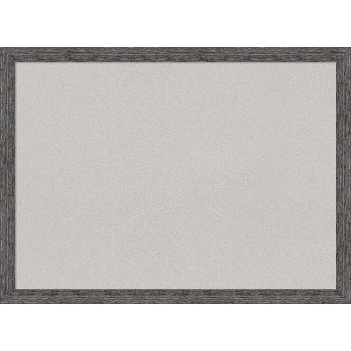 Pinstripe Plank Grey Thin Framed Corkboard, Grey Cork