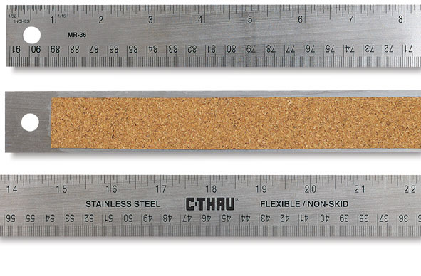 Westcott Flexible Stainless Steel Ruler  - 36&#x22;, Flexible