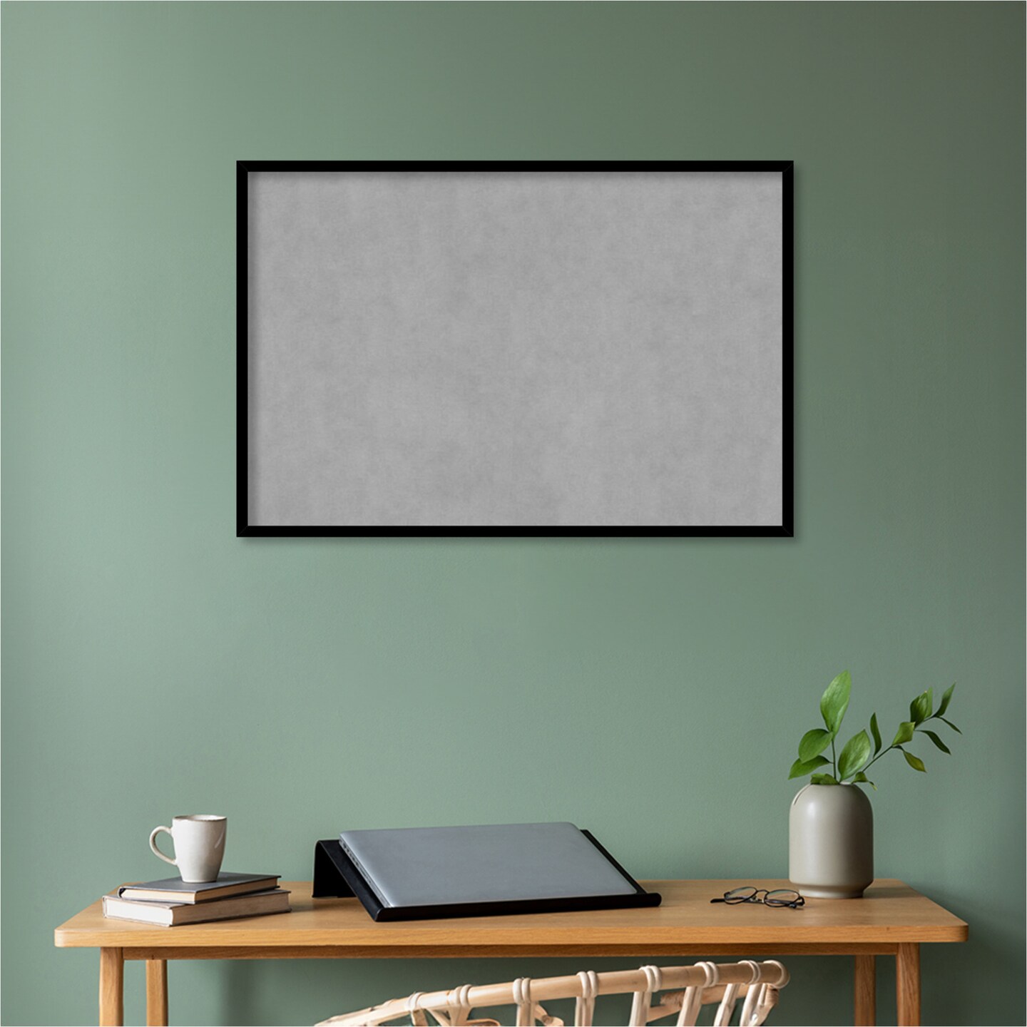 Black Gallery Deep Wood Framed Magnetic Board