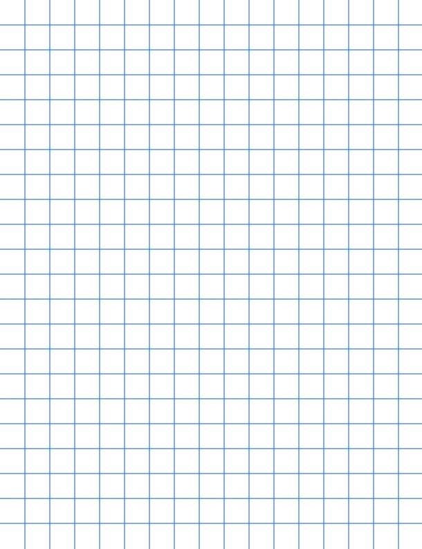 School Smart Graph Paper Pad, 8-1/2 x 11 Inches, 1/2 Inch Ruling, 50 Sheets, Pack of 12 Pads