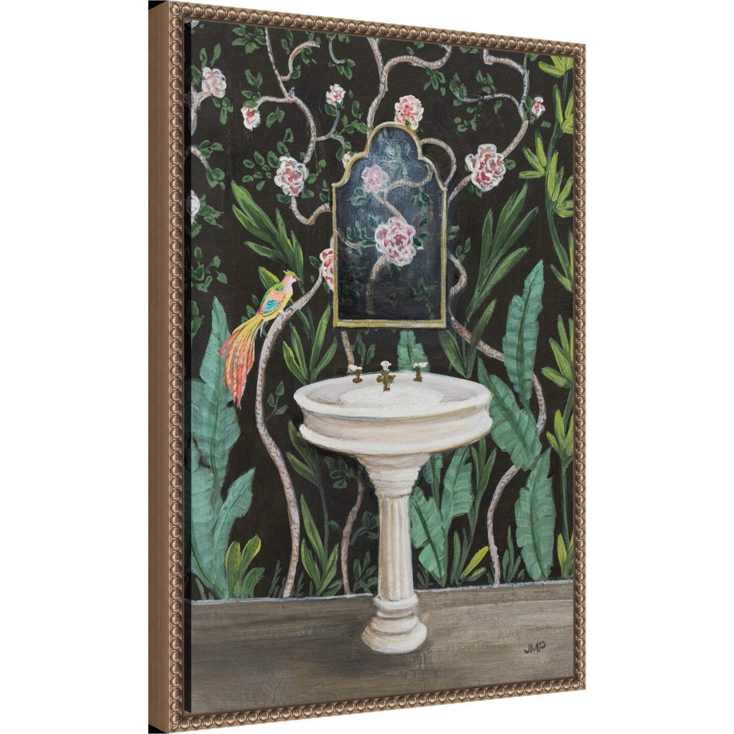 Botanical Bath I by Julia Purinton Framed Canvas Wall Art
