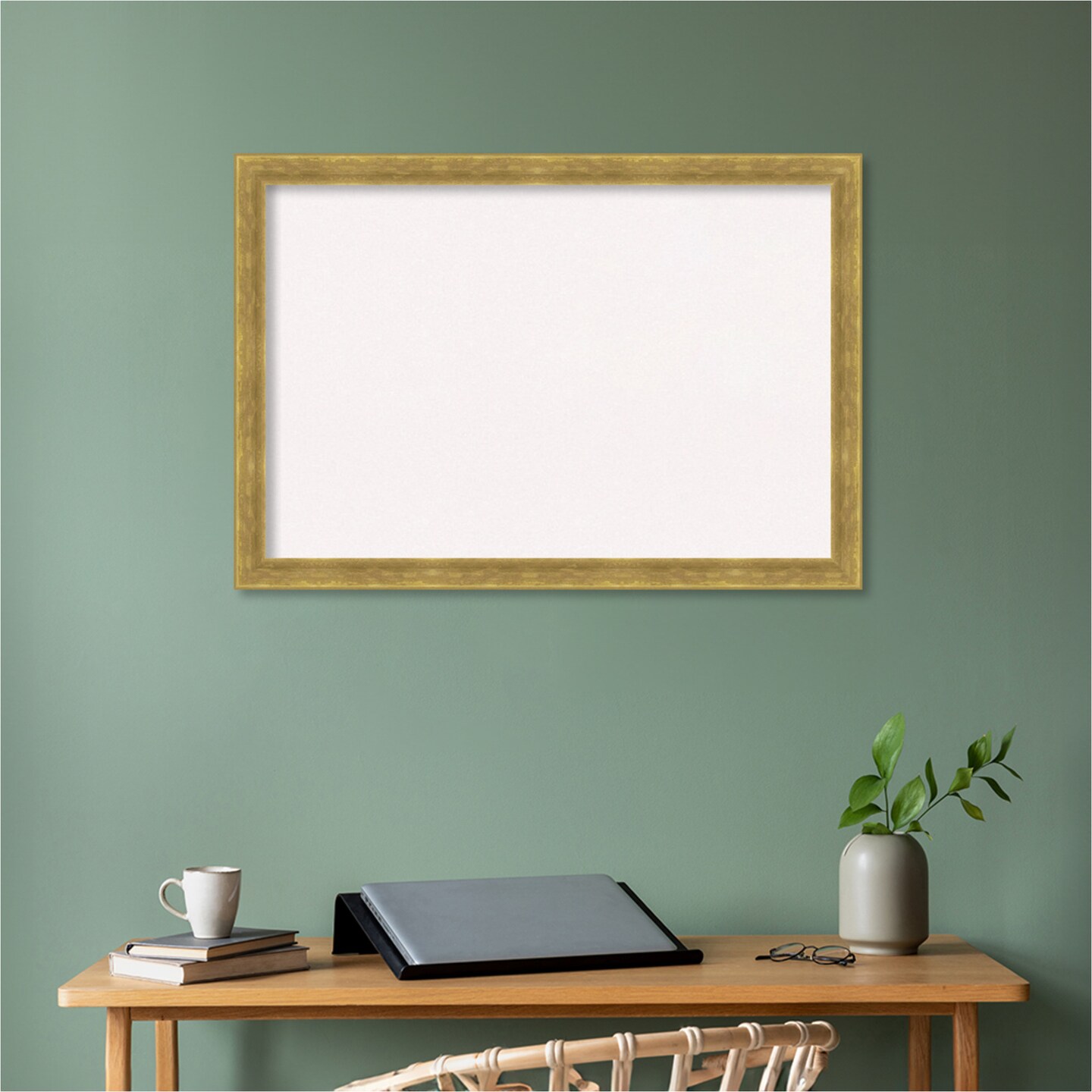 Angled Wood Framed Corkboard, White Cork