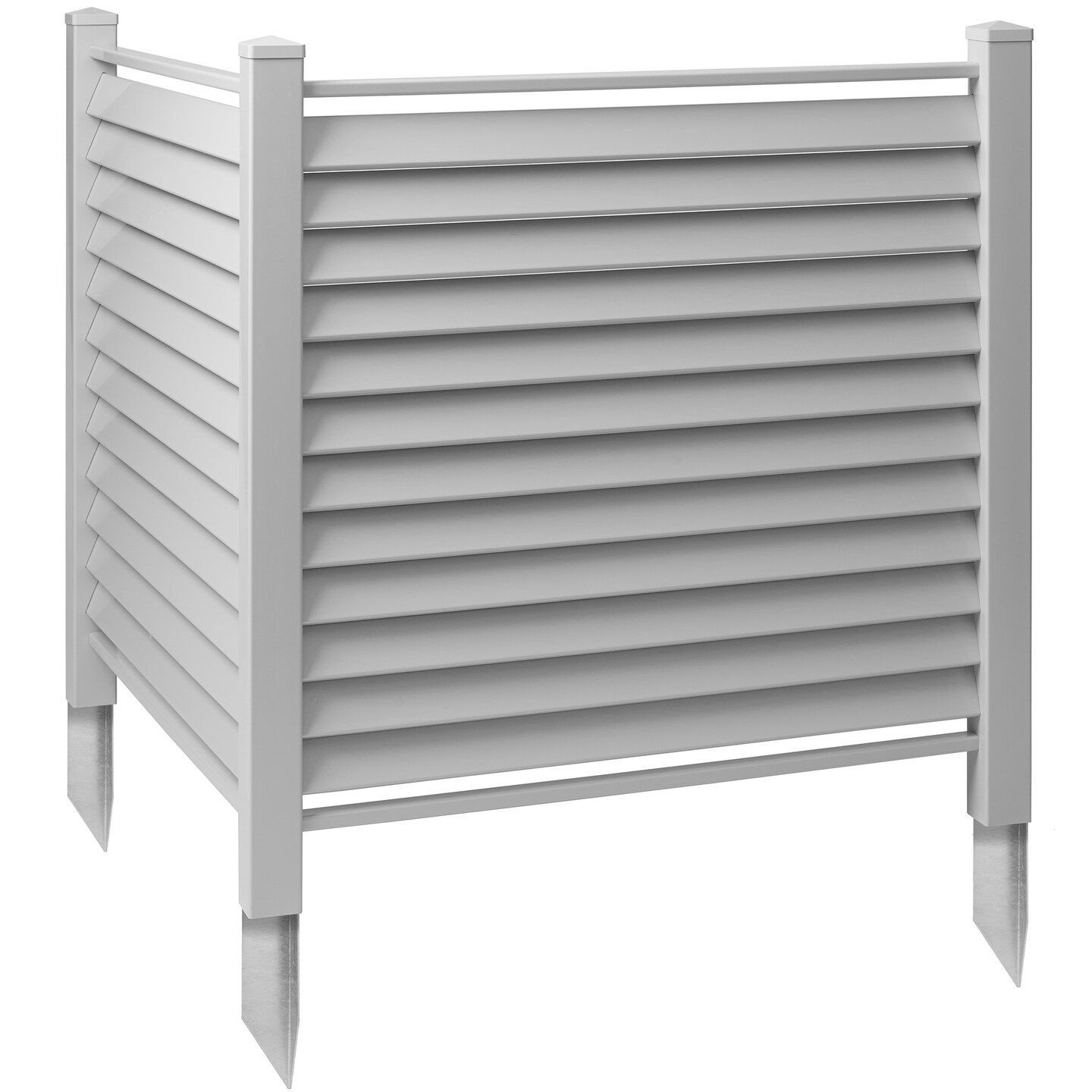 Casafield Privacy Screen - Outdoor Vinyl Fence Panel Enclosure for AC / Trash Bins / Pool Equipment