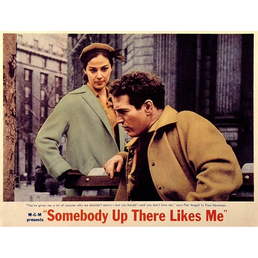 Posterazzi Somebody Up There Likes Me Pier Angeli Paul Newman 1956 Movie Poster Masterprint