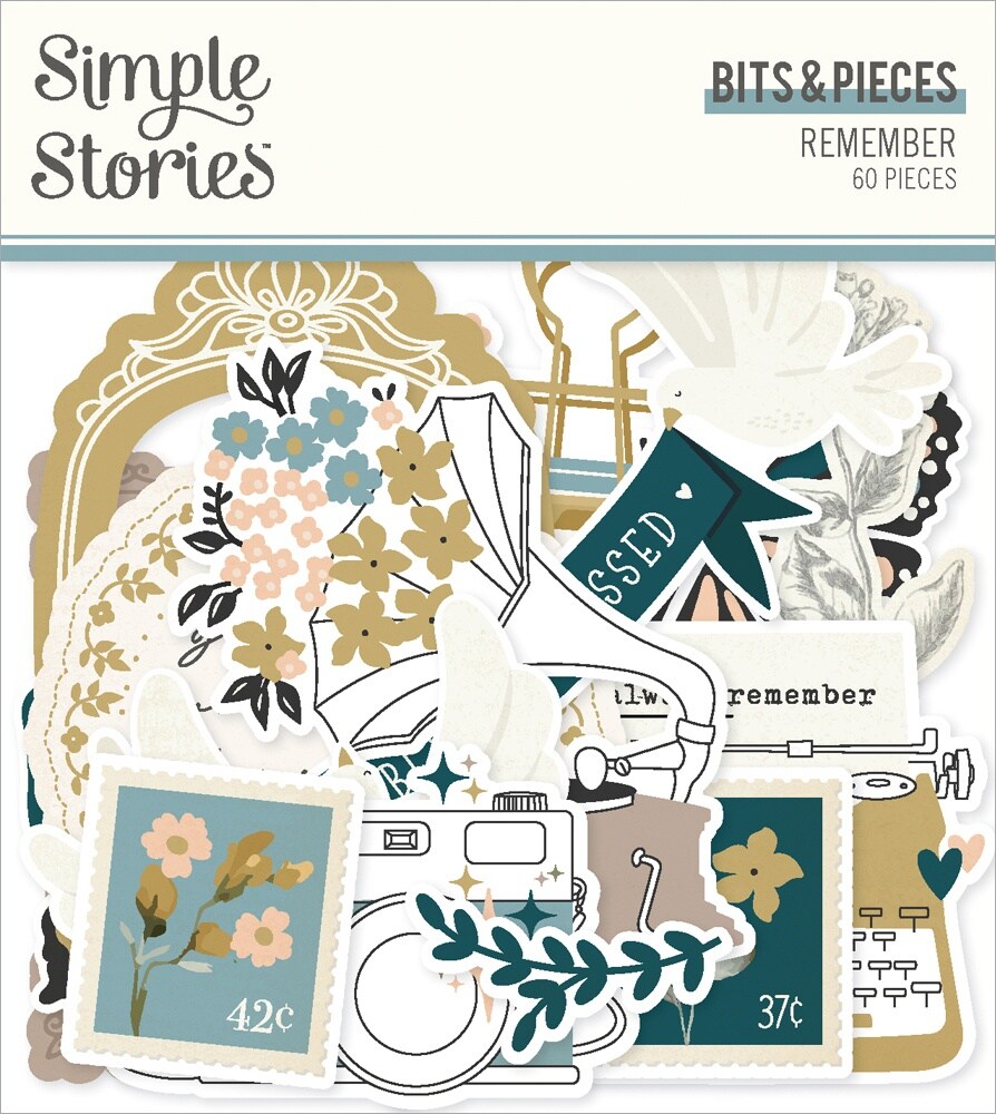 Remember Bits &#x26; Pieces Die-Cuts-60/Pkg