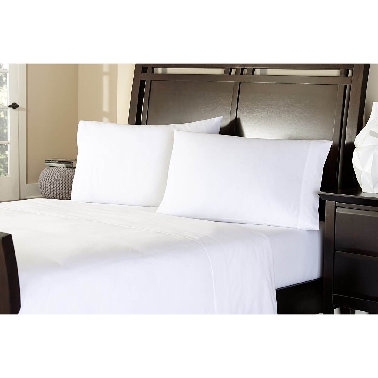 Kathy Ireland 300 Thread Count Organic Cotton Percale Pillowcases