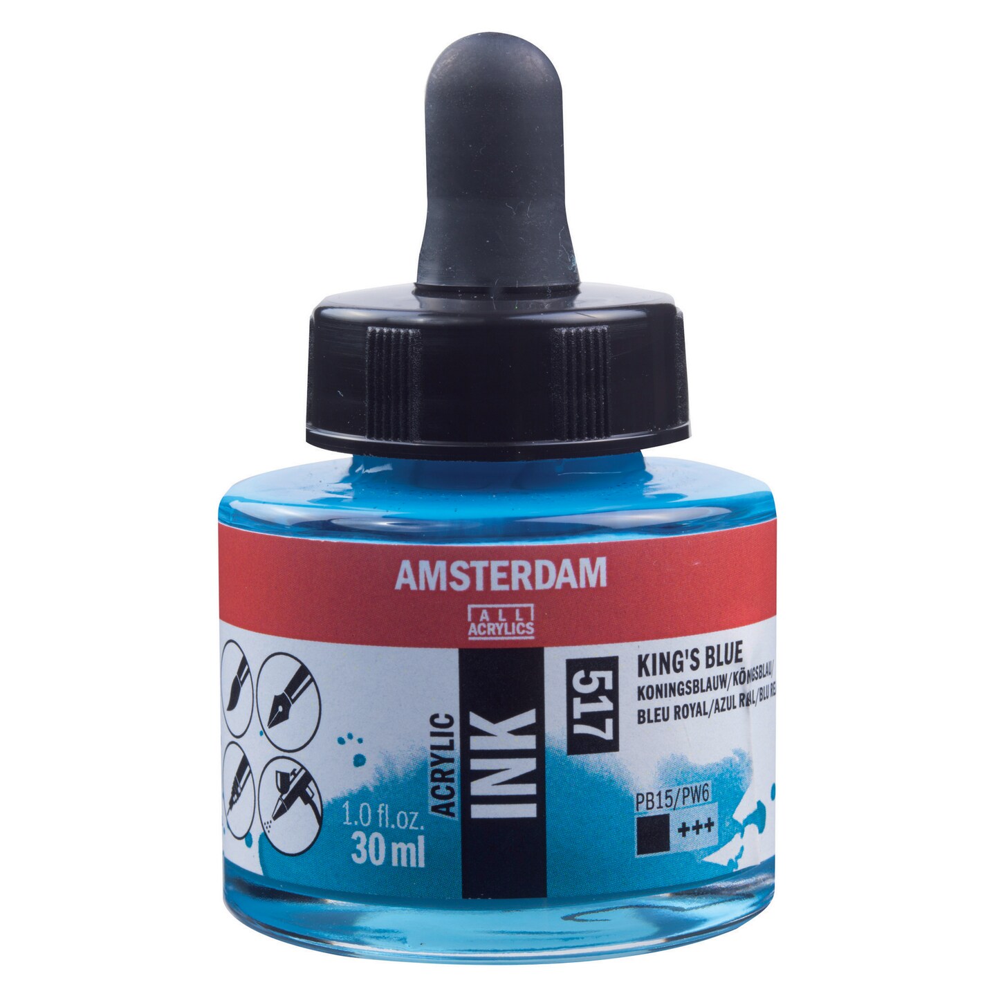 Amsterdam Acrylic Ink, 30ml, Kings Blue