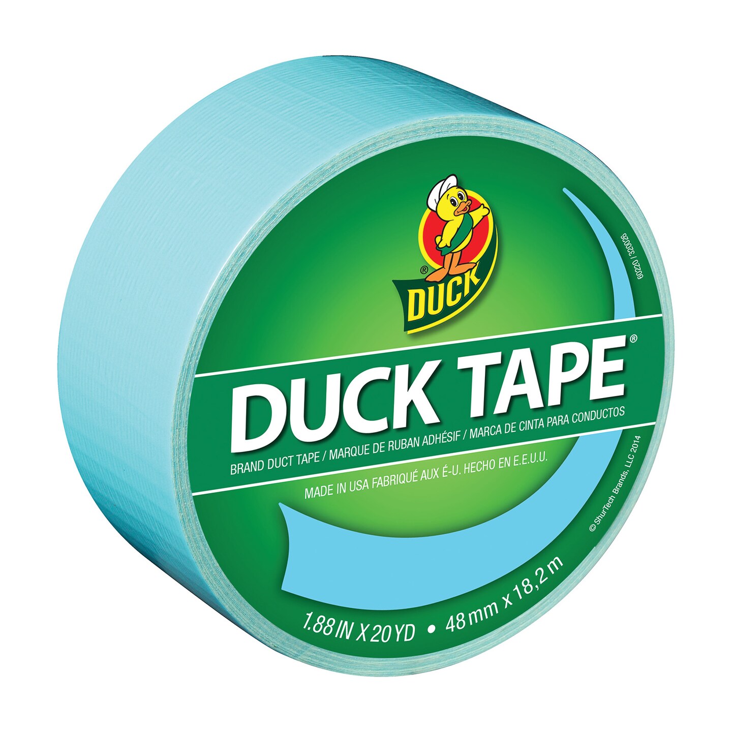 Duck Tape Solid Color Duck Tape, 1.88&#x22; x 20 yds., Light Blue