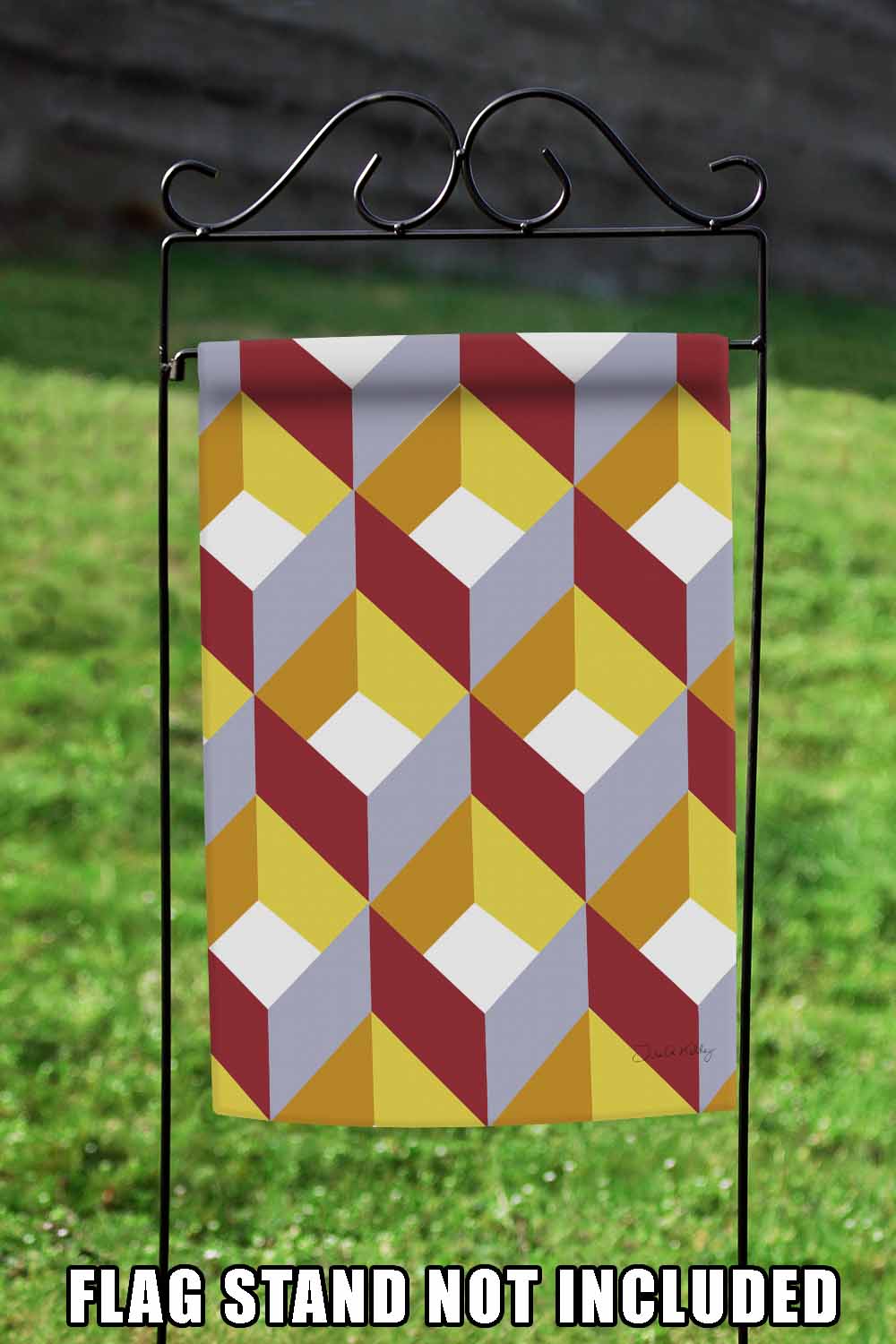 Cube Collage Decorative Cube Flag