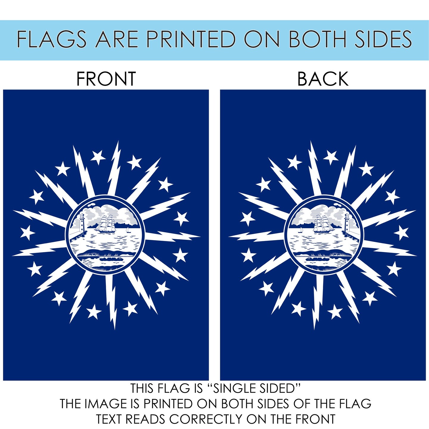 Buffalo City Flag Decorative  Flag