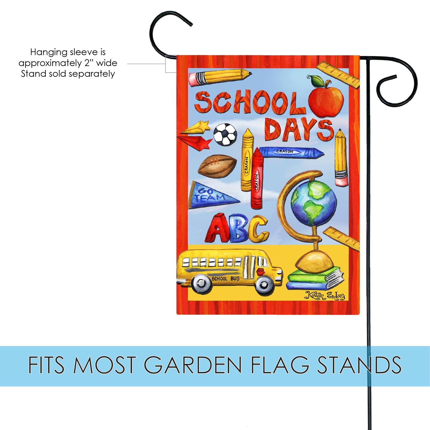Classroom Collage Decorative Classroom Flag