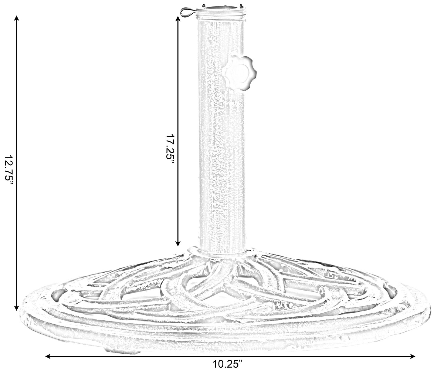 Outdoor Patio Cast Iron Umbrella Base Holder Stand 20 Lb. Round