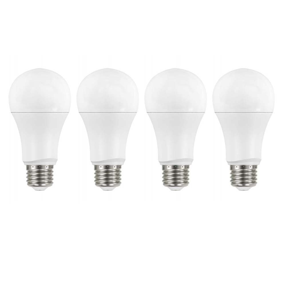 4Pk - Satco 14w 120v A19 LED E26 Base 1600L 4000k Cool White - 100W Equiv