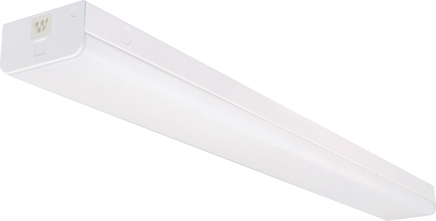 Nuvo EM BackUp 40w 48&#x22; LED wide Strip Light w/ Connectible in White Finish 5000k