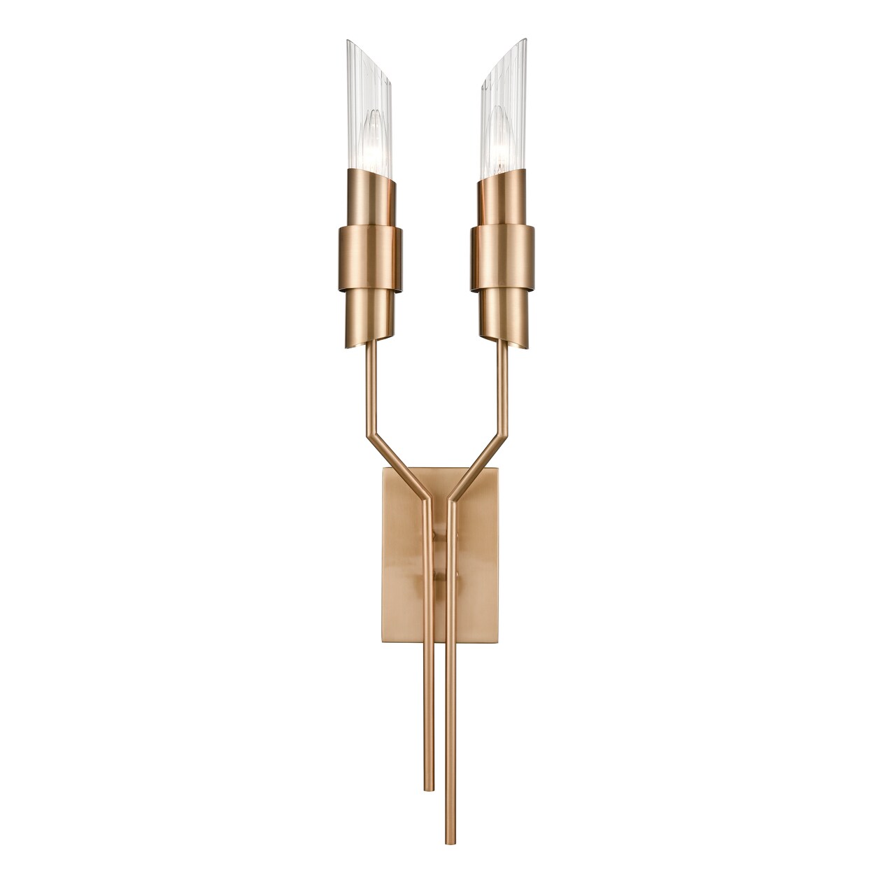 Carisbrooke 31.63 High 2-Light Sconce - Burnished Brass