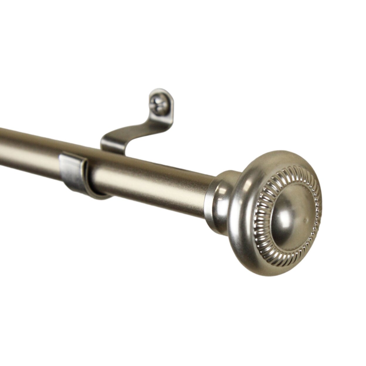 Rod Desyne   Pennant 7 by 16&#x22; Cafe Curtain Rod Extends - Satin Nickel