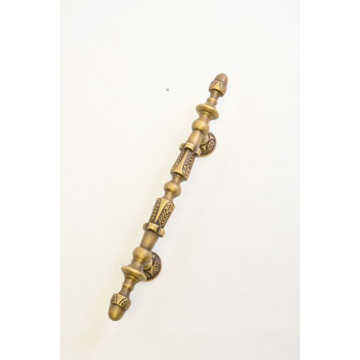 BRASS Accents Home Decorative Door Knob Deco Pull - 11-1by2&#x22; - Antique Brass