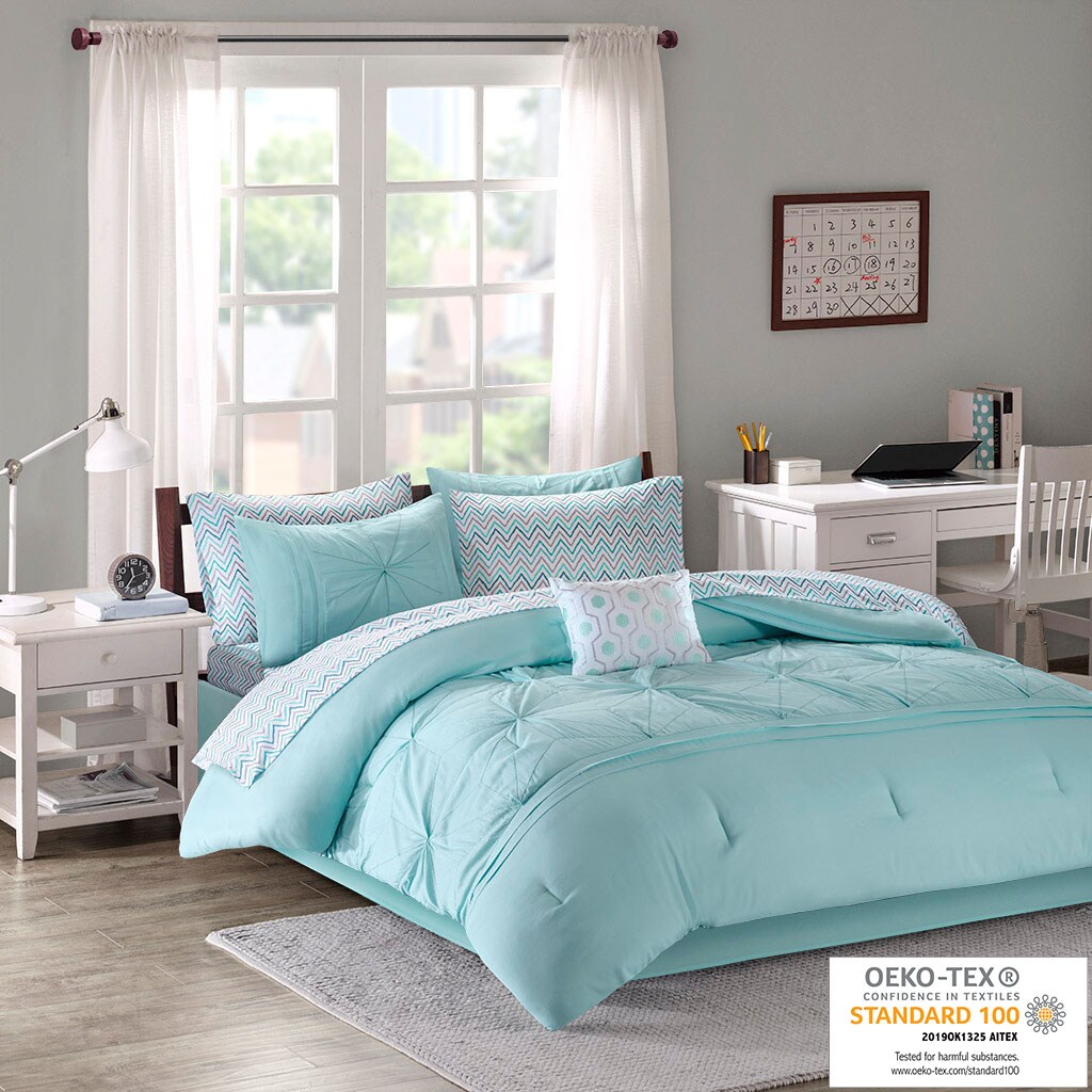 Gracie Mills   Embroidered Comforter Set with Bed Sheets