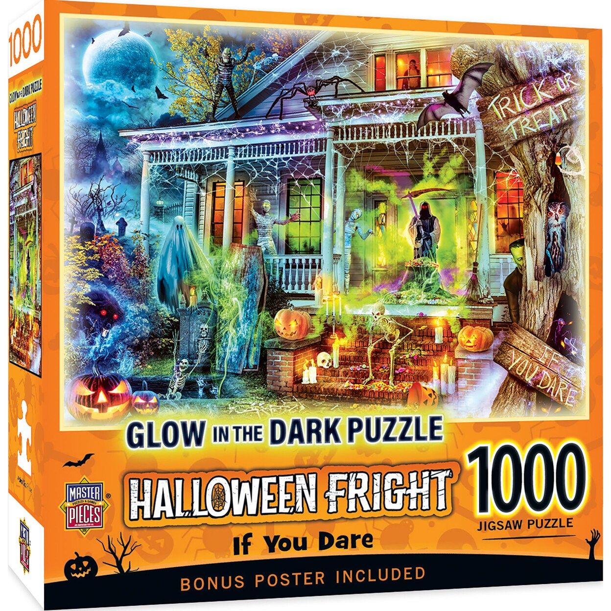 Masterpieces   1000 Piece Halloween Glow in the Dark Puzzle - If You Dare