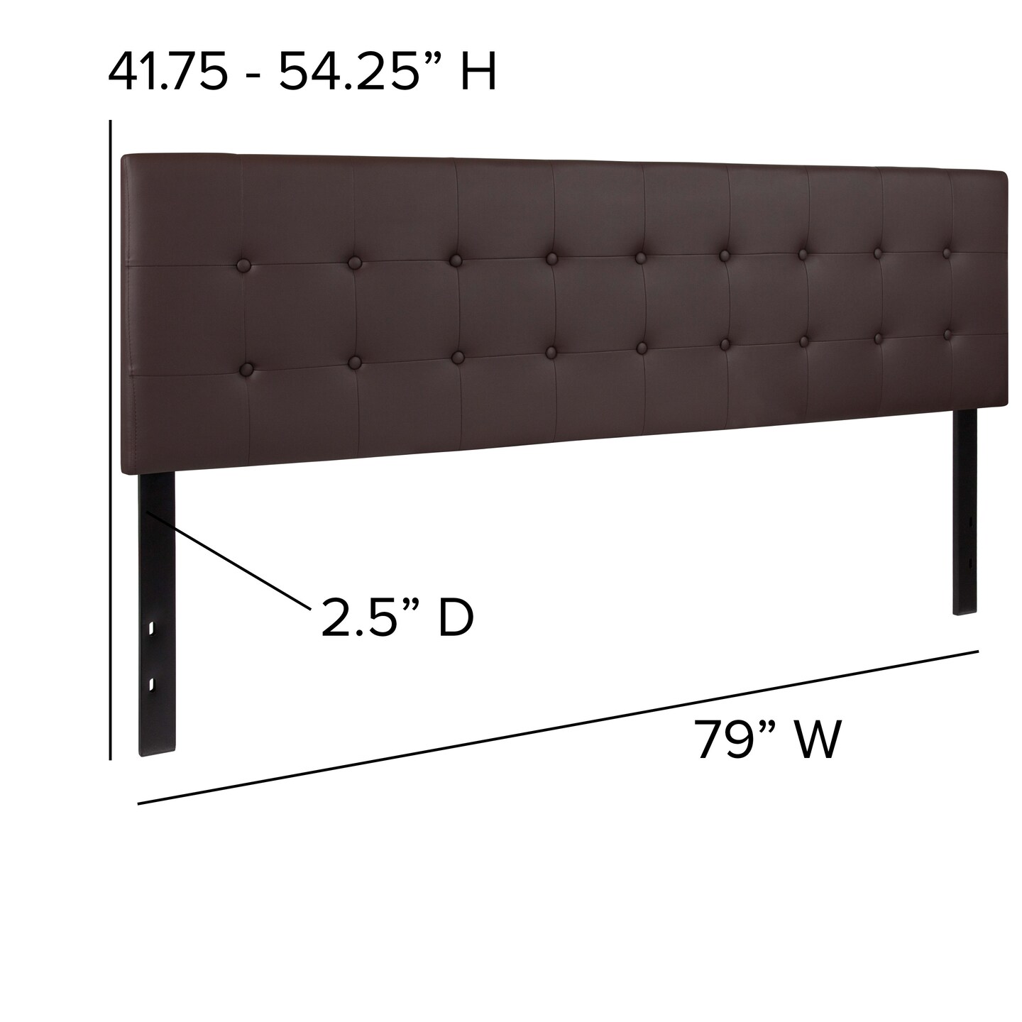 ぐりおさま Cadmori King Upholstered Panel Bed
