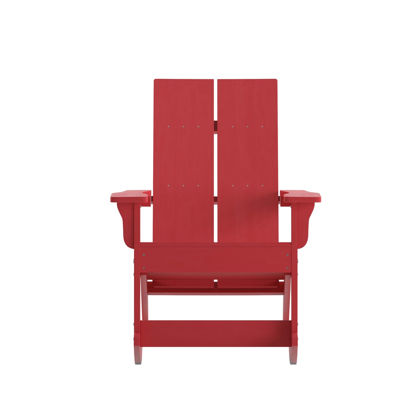Merrick Lane Wellington UV Treated All-Weather Polyresin Adirondack Rocking Chair for Patio, Sunroom, Deck and More