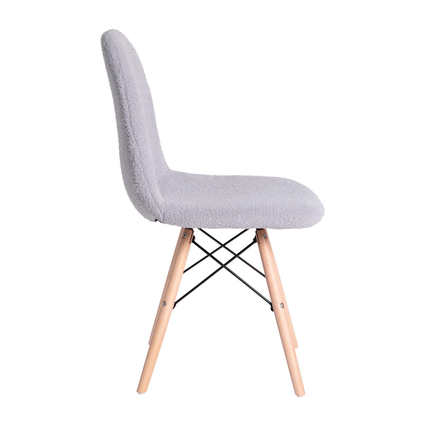 Merrick Lane Lyon Faux Shearling Accent Chair, Modern Accent Chair For Bedroom, Entryway, and Living Room